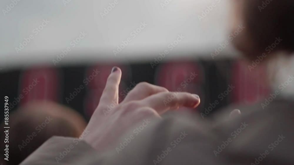 Slow motion shot of hands of a man playing with fidget spinner. Slow motion shot of hands of a man playing with fidget spinner.