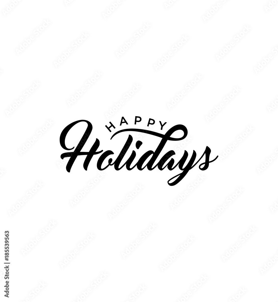 happy holidays vector