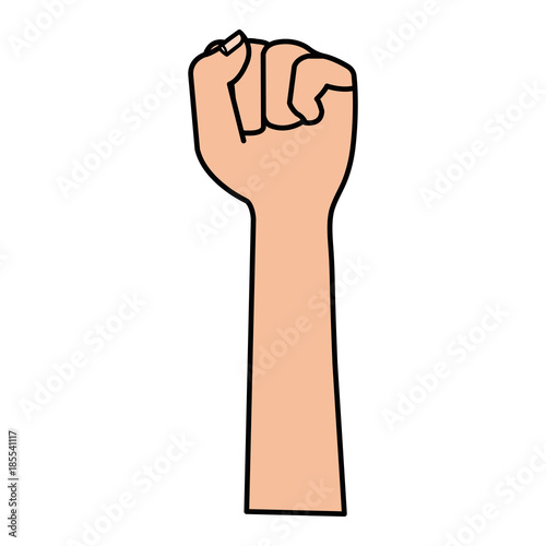 hand up fist icon