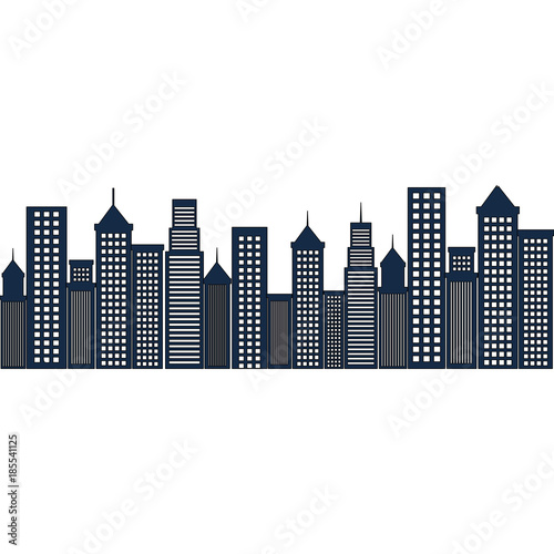 cityscape buildings scene icon