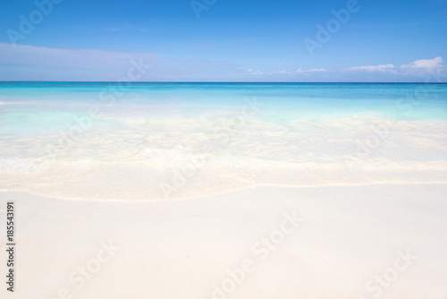 Beautiful beach and blue sky at Similan island,Thailand.