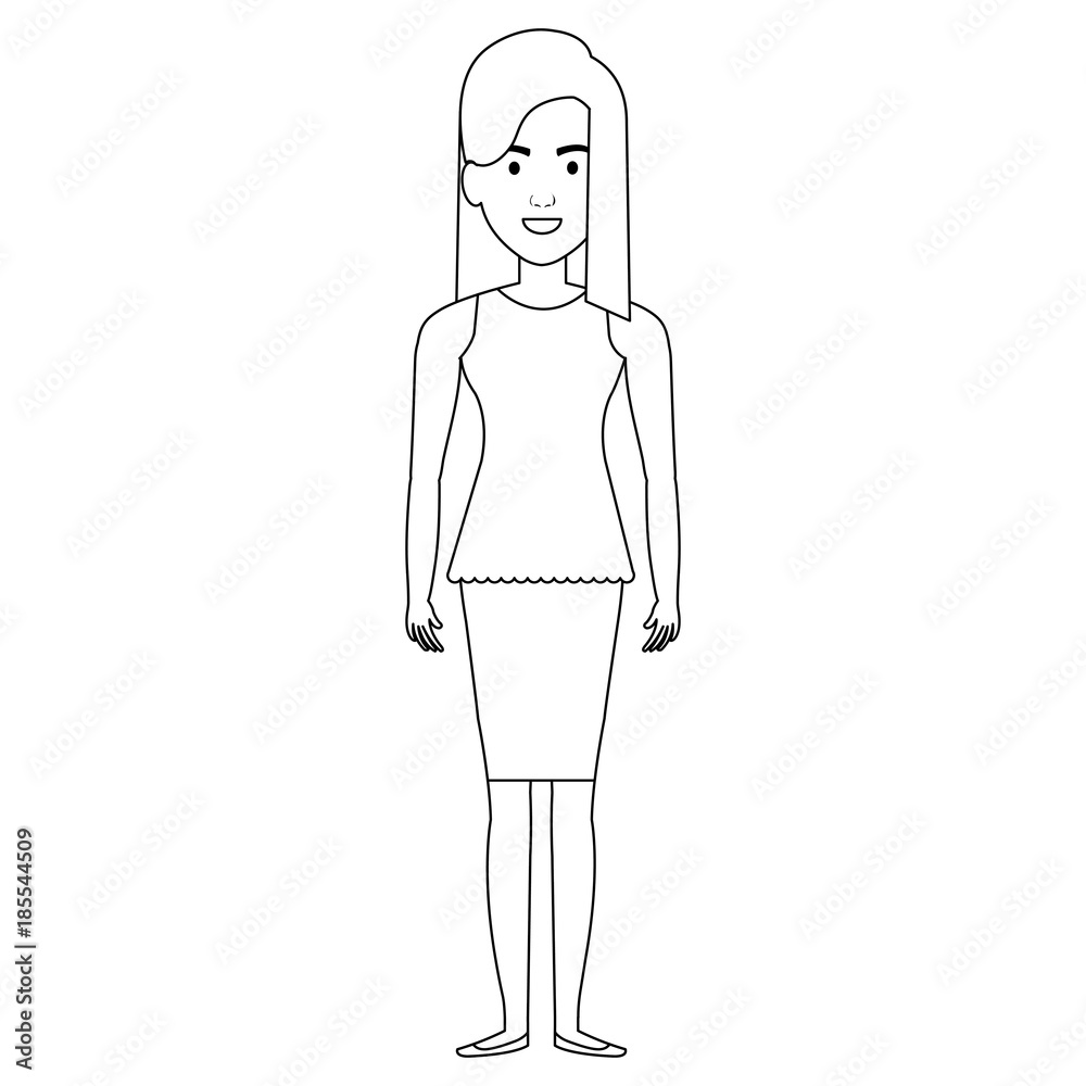 beautiful woman avatar character