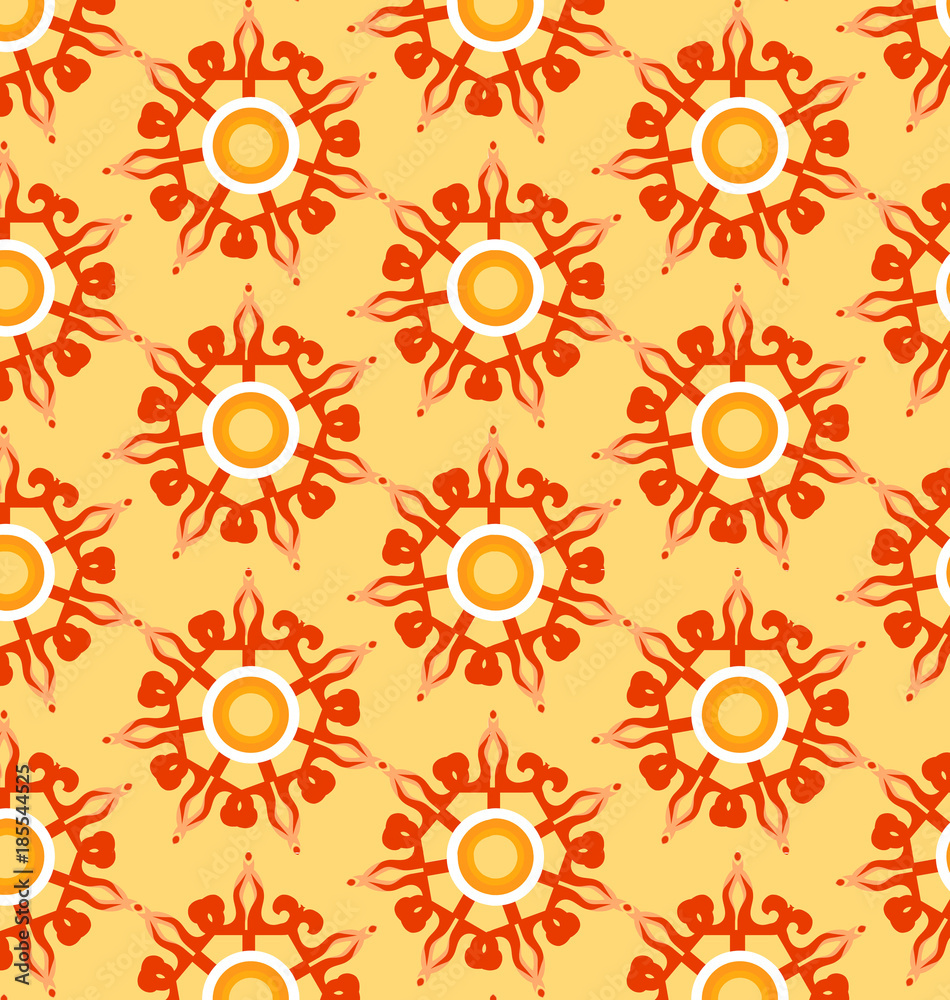 geometric pattern yellow and orange