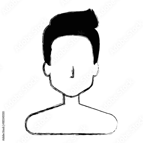 young man shirtless avatar character