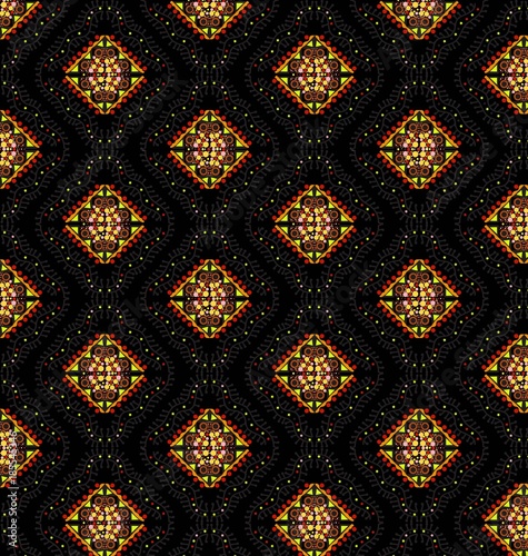 arabic style vector pattern orange