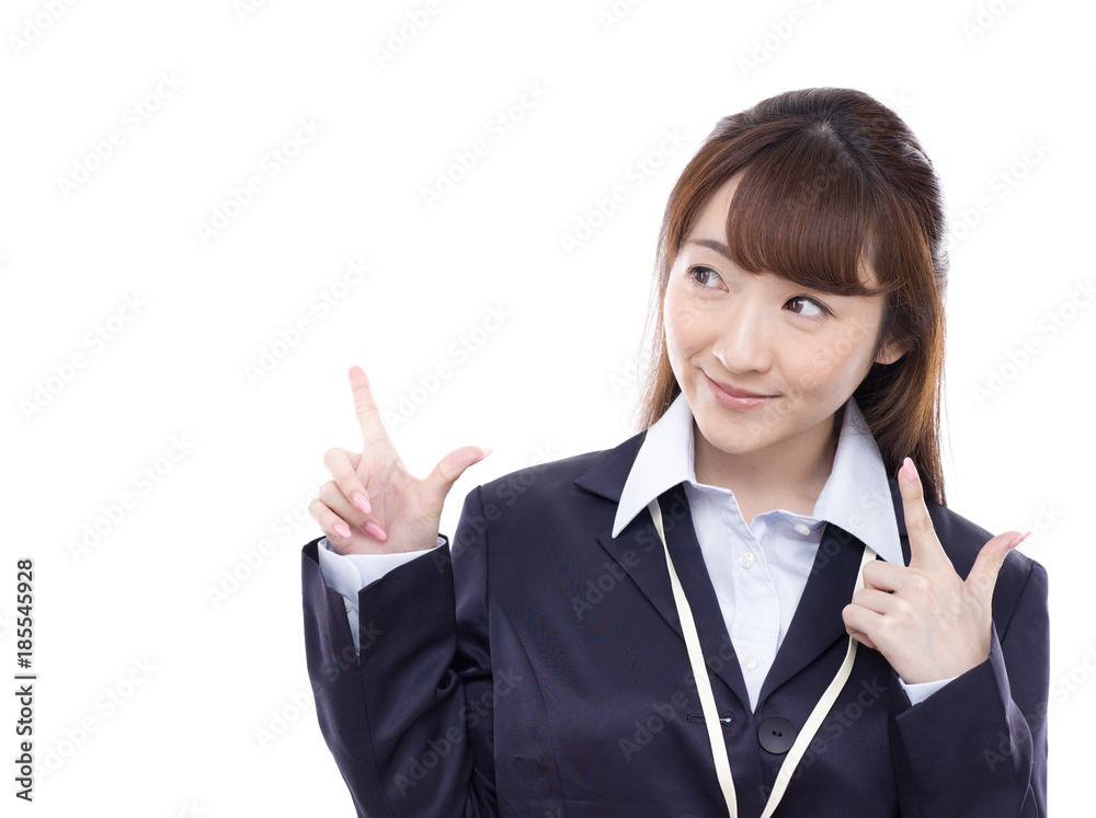ビジネス 案内する女性 ビジネス 案内する女性