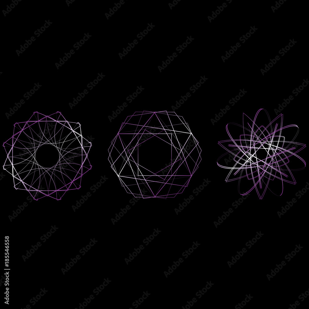 Holiday patterns of stars of snowflakes and flowers for gifts Holiday patterns of stars of snowflakes and flowers for gifts