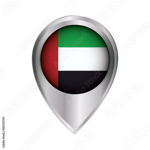Free Download United Arab Emirates location pin - GFXLoad