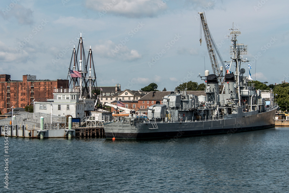 Boston massachusetts USA - USS Cassin Young Fletcher class destroyer National Historic Landmark