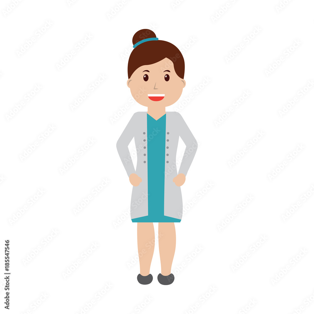 woman doctor healthcare icon image vector illustration design 