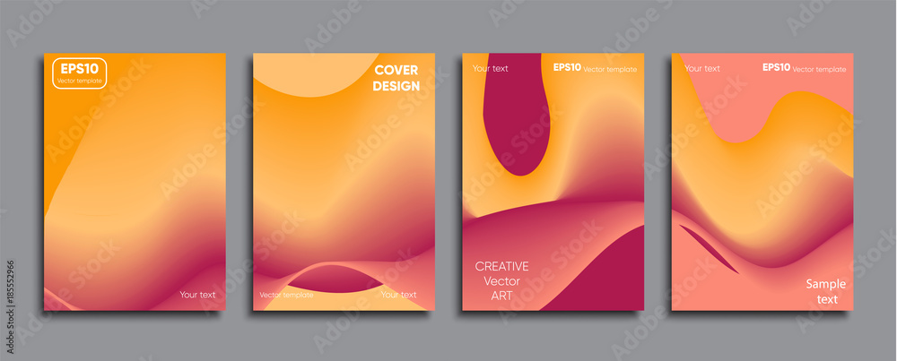 Obraz premium Creative colored cover. Cover design.
