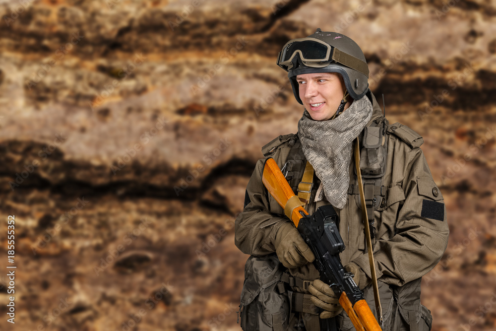 Fototapeta premium Russian special forces soldier