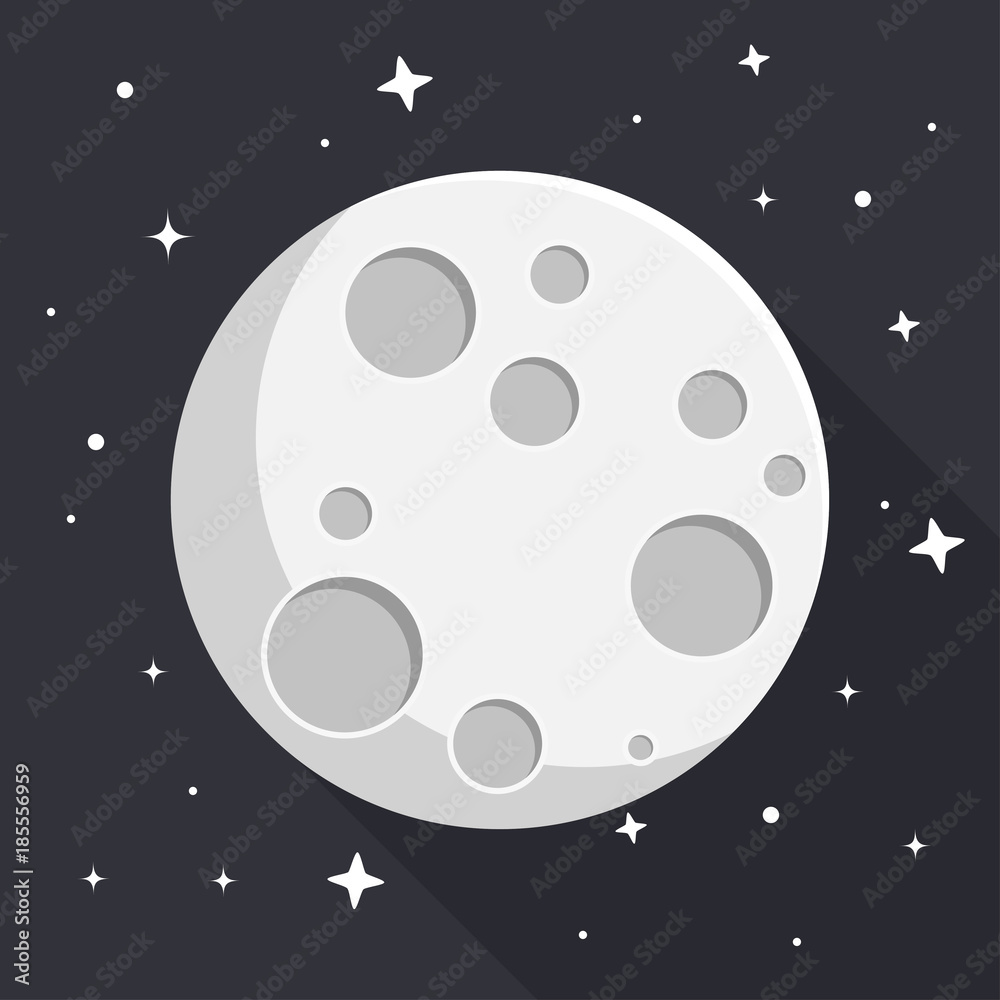 Obraz premium Ikona Płaska konstrukcja Mond