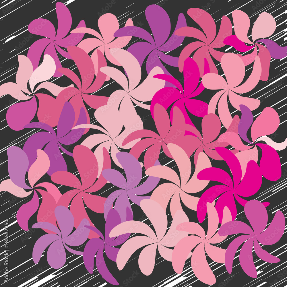 Abstract Whimsical Flower Background