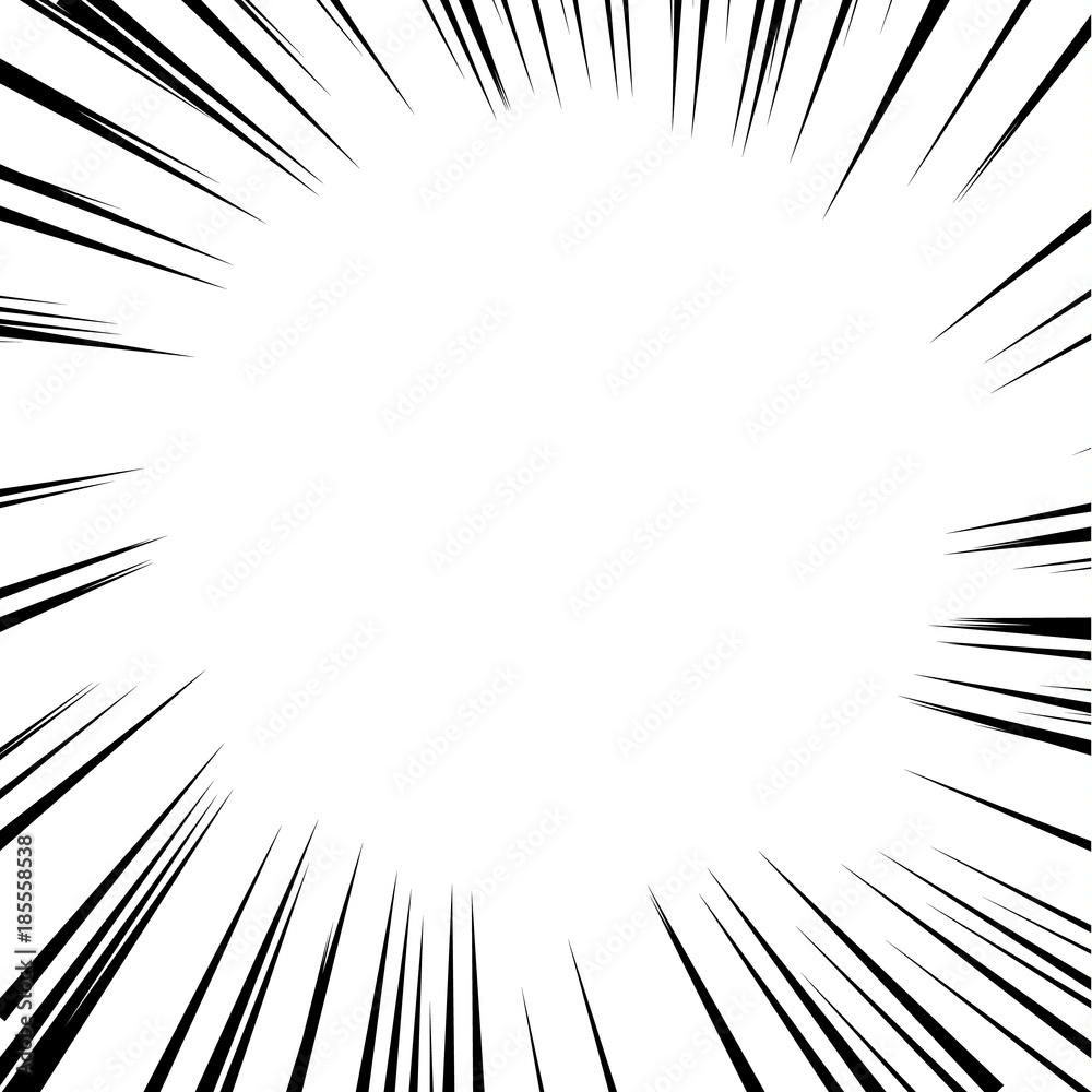 Background of radial lines for comic manga books. Explosion background vector illustration Background of radial lines for comic manga books. Explosion background vector illustration
