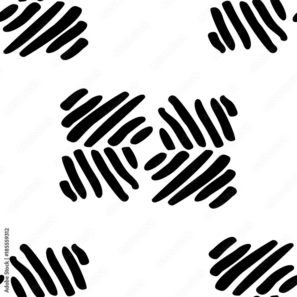 Black and White Geometry Seamless Ethnic Pattern Black and White Geometry Seamless Ethnic Pattern