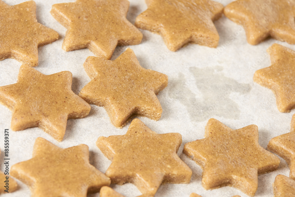 Preparation dough. Gingerbread Cookie. Sweet dessert