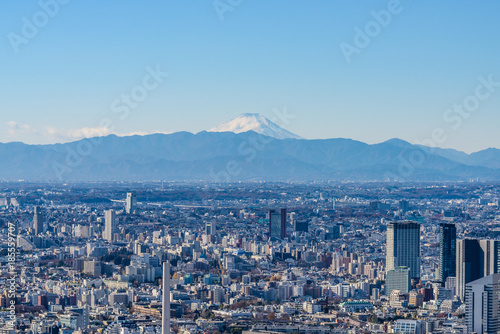 冬の晴れた東京