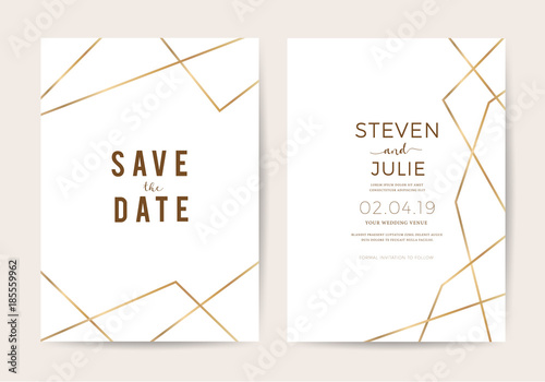 wedding cards with marble texture and gold. design for cover, banner, invitation, card Branding and identity Vector illustration.