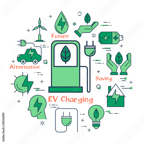 Green EV Charging concept