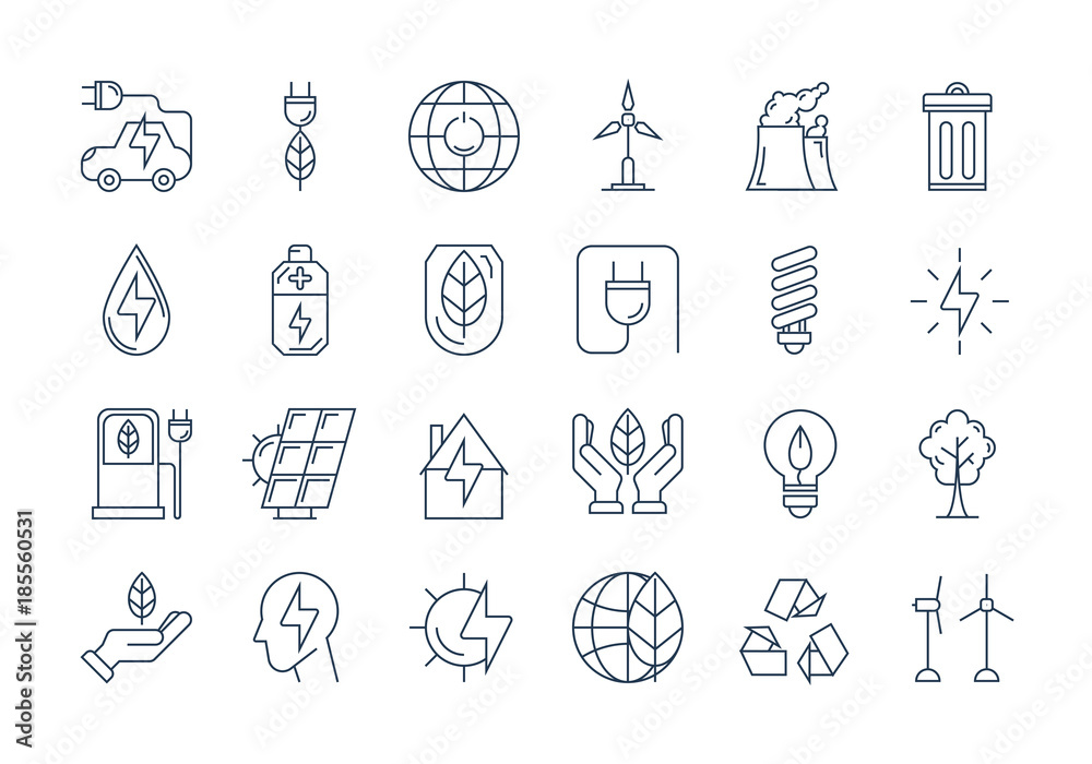 Outline ECO icons