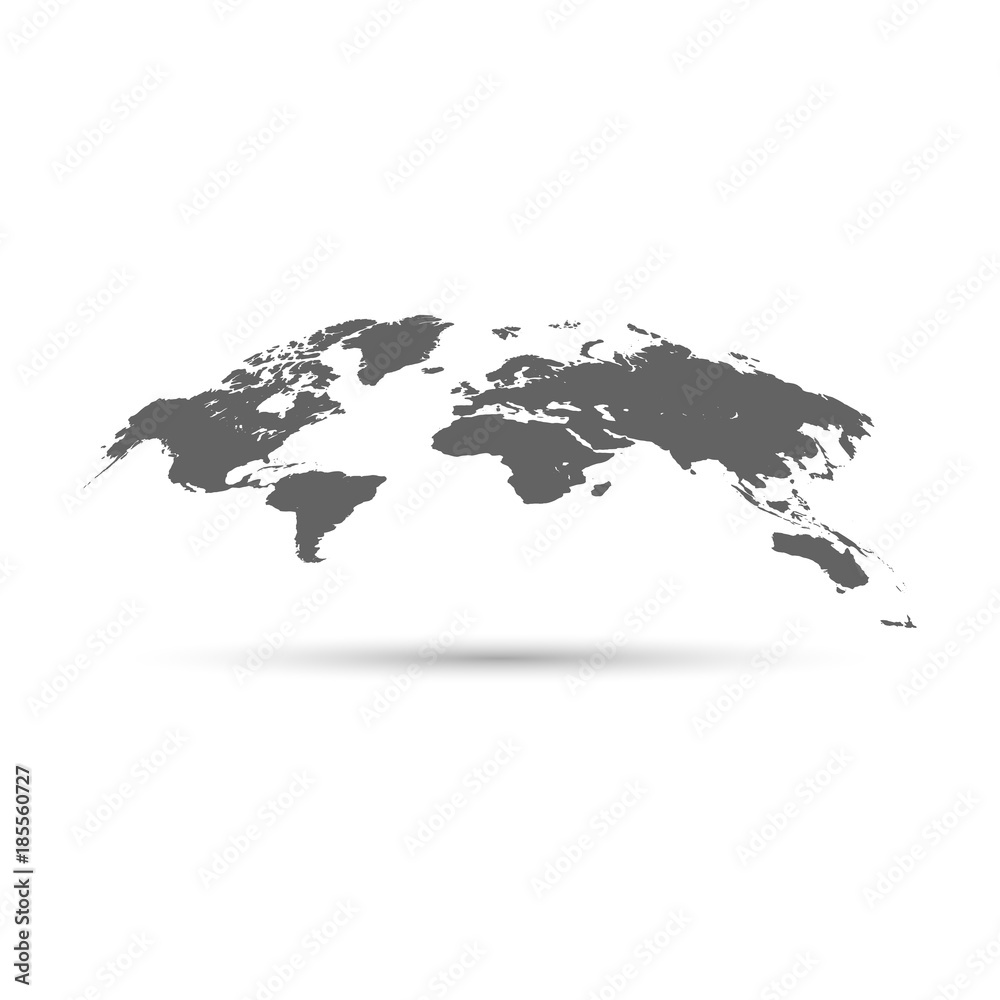 Naklejka premium World map globe