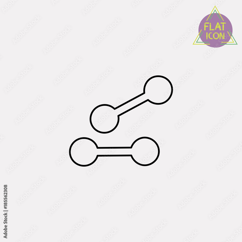 fitness dumbbells line icon fitness dumbbells line icon