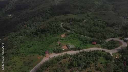 Lonely road in Thailand forest