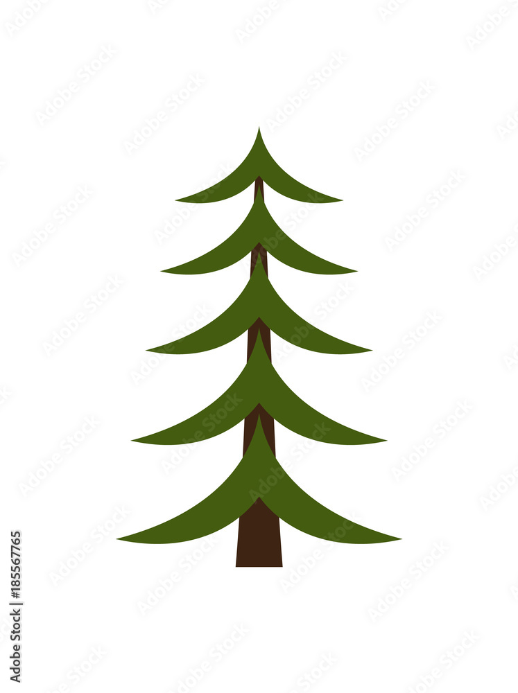 Image of Christmas Tree on Vector Illustration Image of Christmas Tree on Vector Illustration