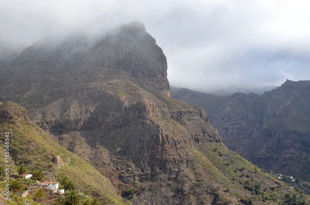 Village de Masca, entre les volcans de l'ile de Tenerife, les Canaries
