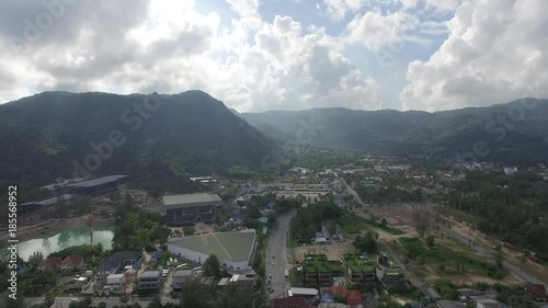 Town from Kamala beach, distance view