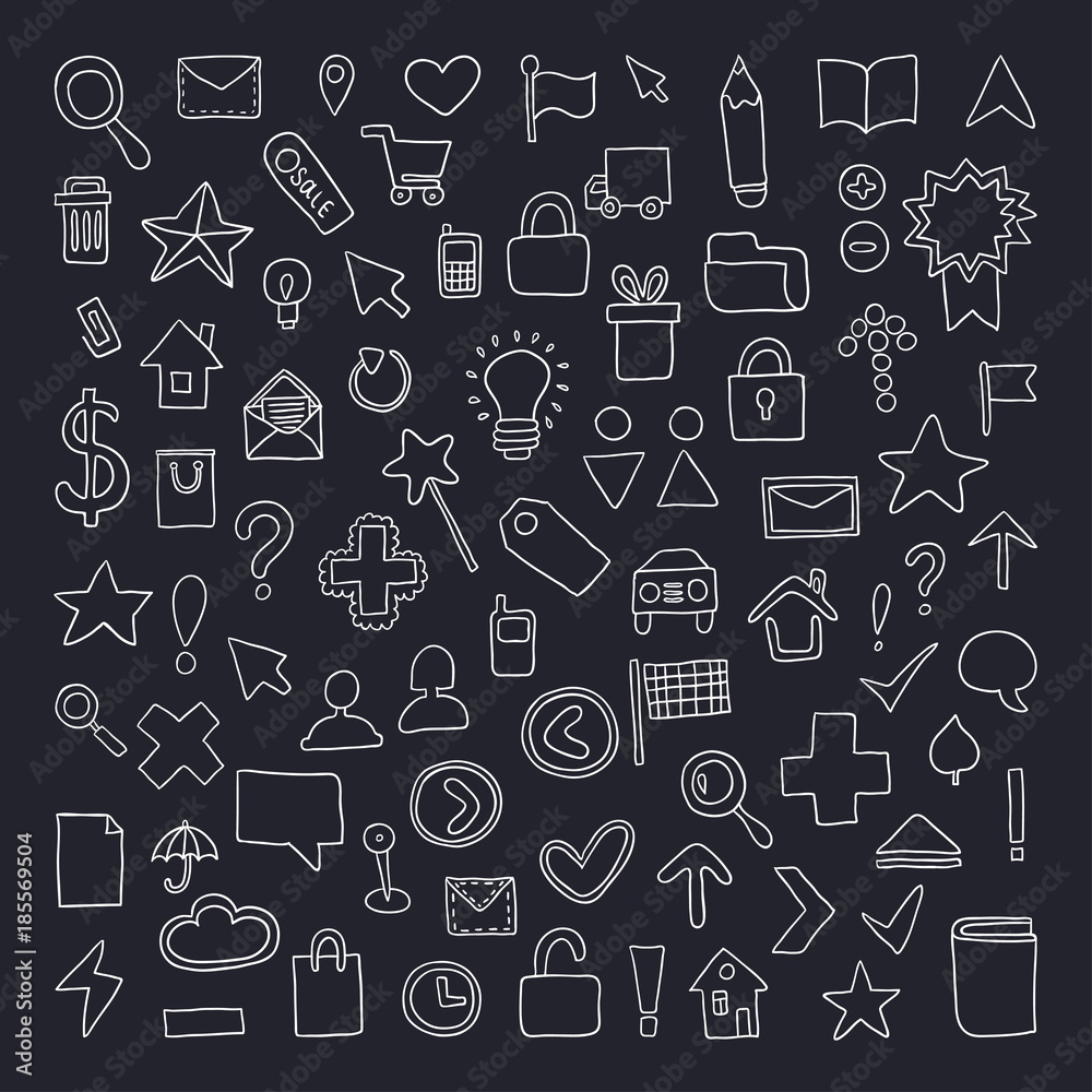 Web set icons. Vector illustration for your cute design. Web set icons. Vector illustration for your cute design.