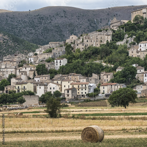 Mountain landscape in Abruzzi at summer photo