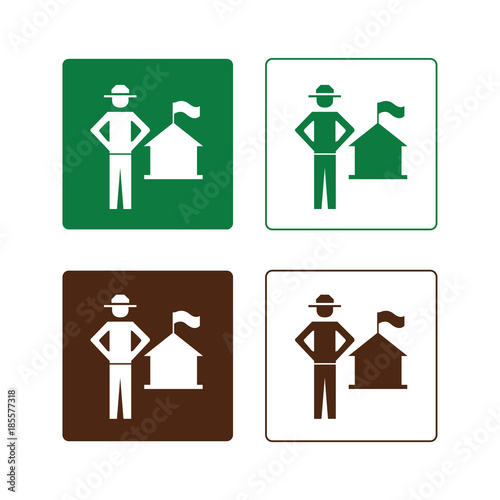 Park ranger sign set