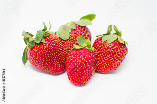 strawberry  on white background.
