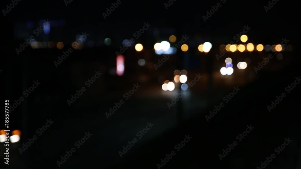 도시 조명 보케 도시 조명 보케