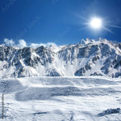 winter background of snow and frost  © magdal3na