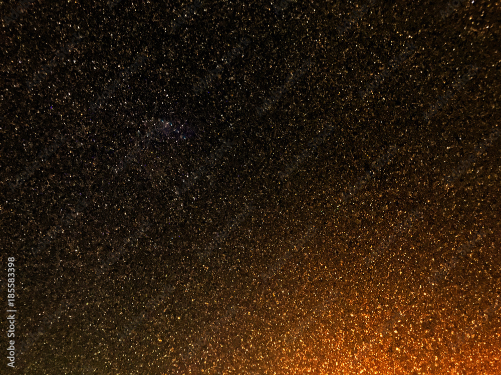 Obraz premium Abstract bokeh background with galaxy feel. Image taken from frozen car window.