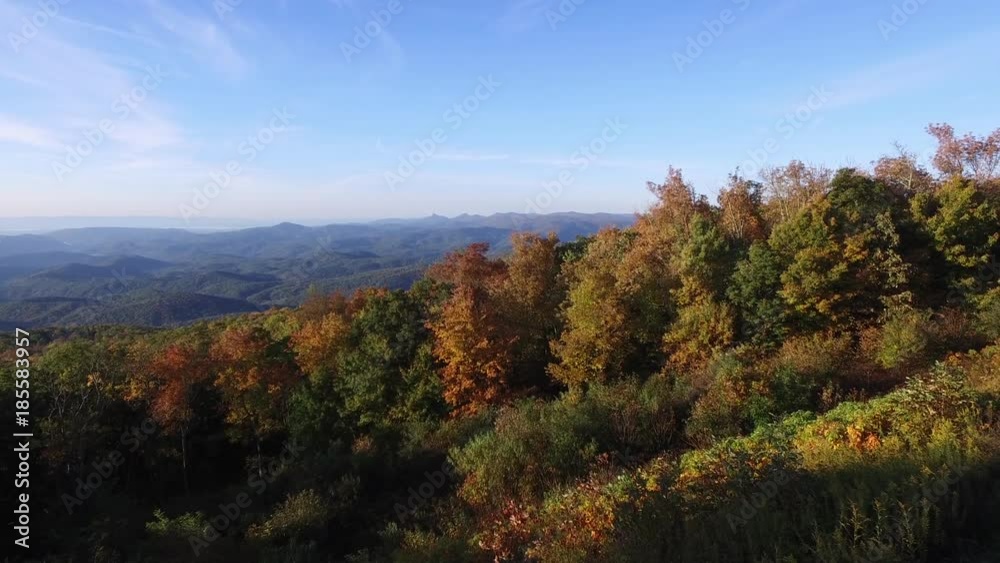 drone shot of the North Carolina mountains drone shot of the North Carolina mountains