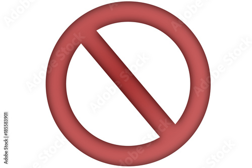 Free Download Señal roja de no permitido. - GFXLoad