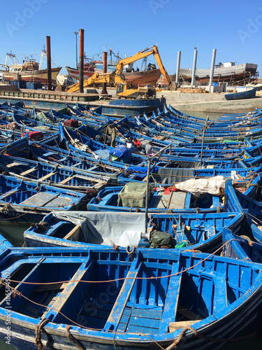 Fishing boats, Essaouira Harbour,Morocco, North Africa 