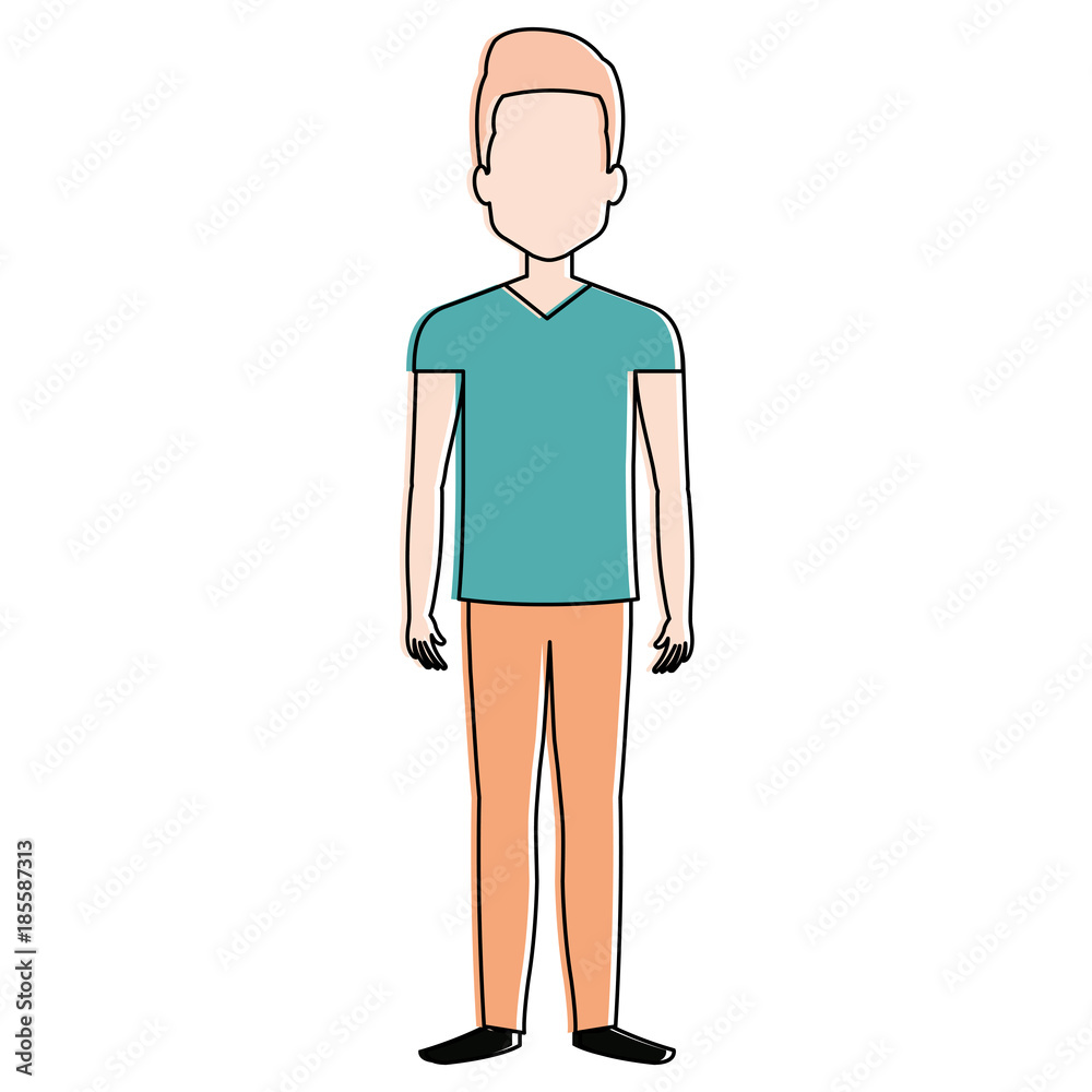 young man avatar character vector illustration design young man avatar character vector illustration design