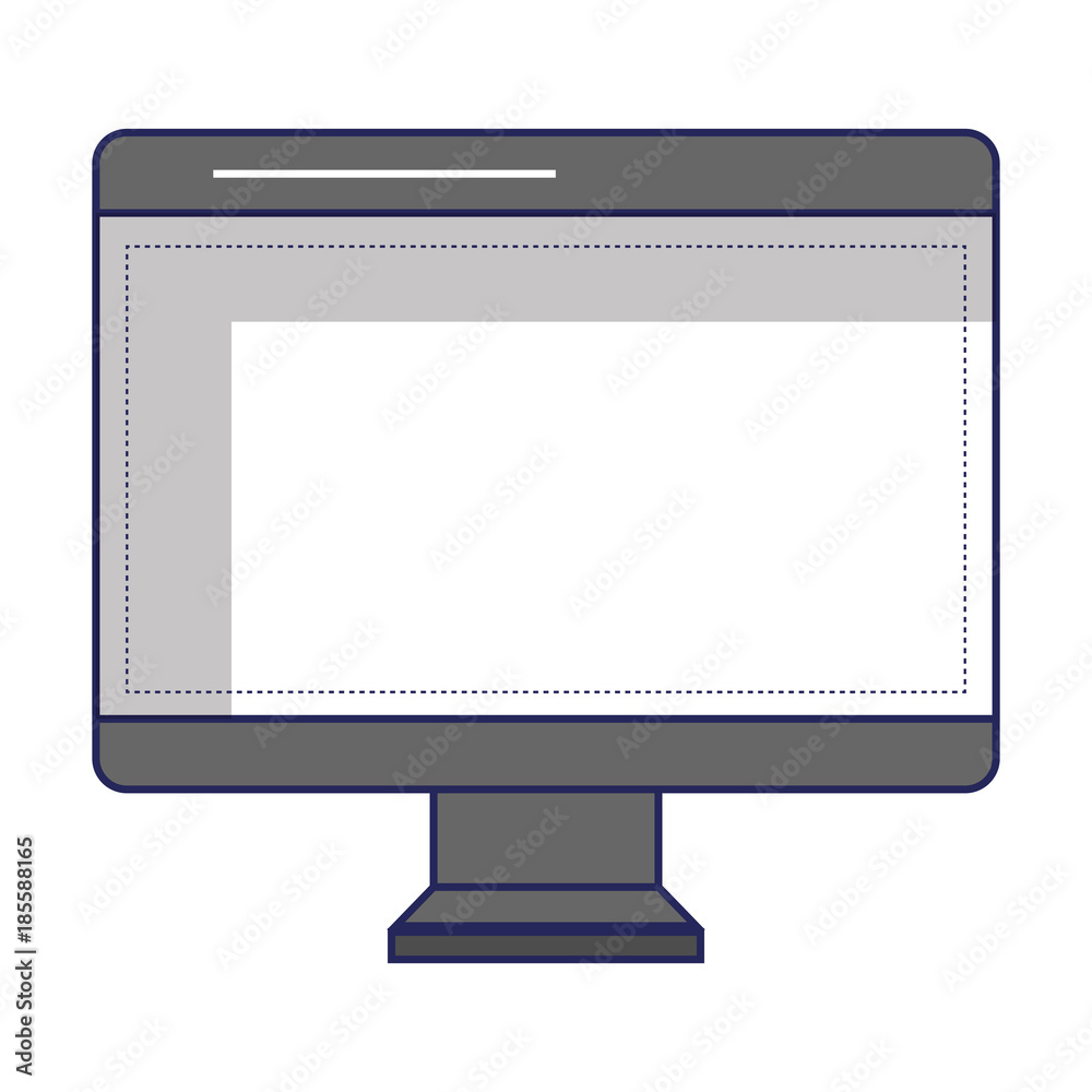 computer display isolated icon computer display isolated icon