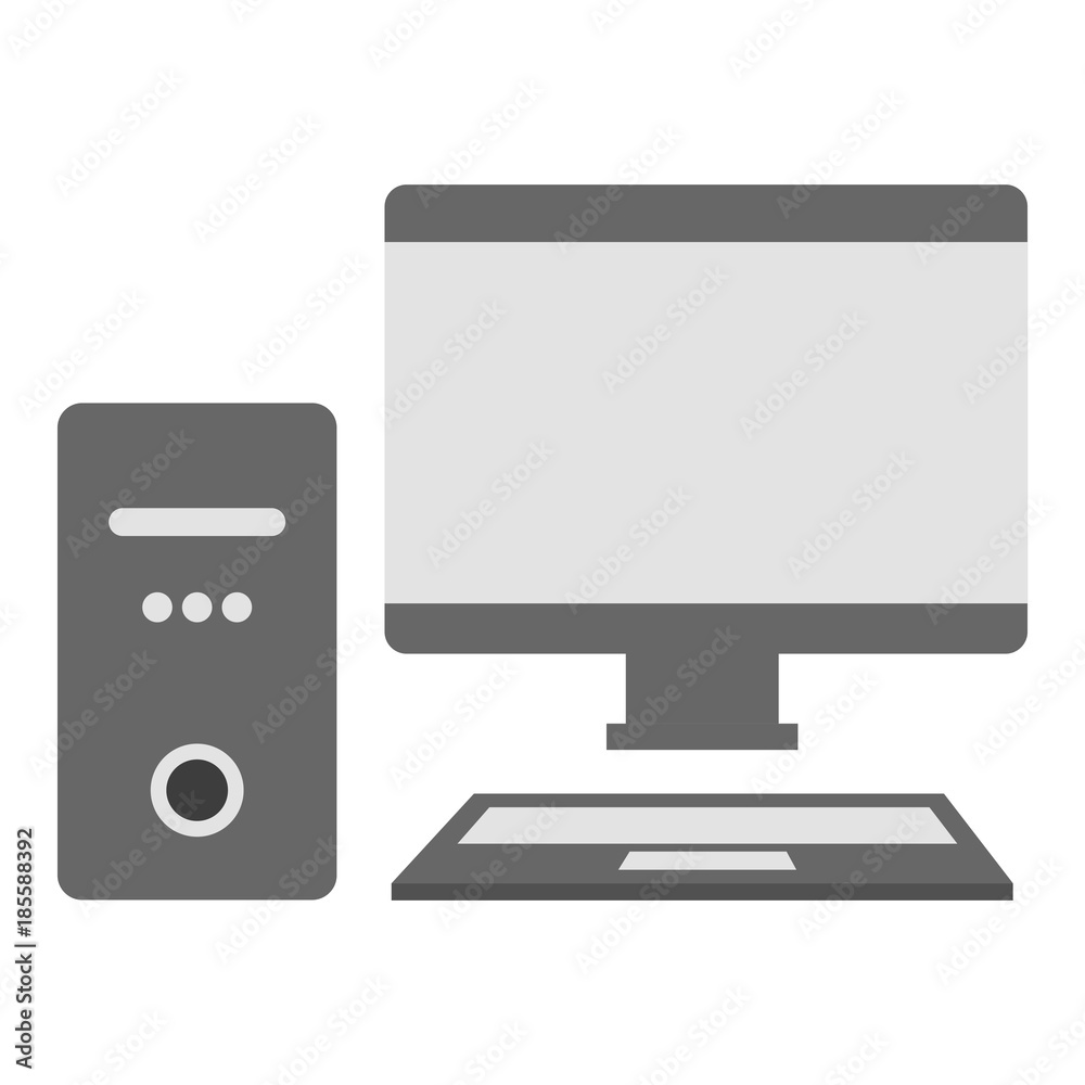 desktop computer isolated icon vector illustration design desktop computer isolated icon vector illustration design