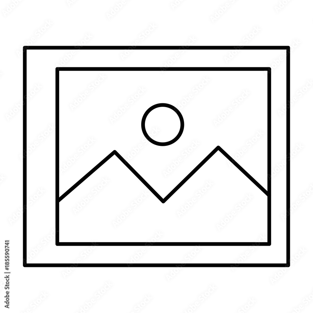 landscape snapshot isolated icon vector illustration design landscape snapshot isolated icon vector illustration design