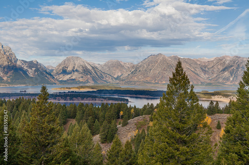 Scenic Autumn Landscape in the Tetons