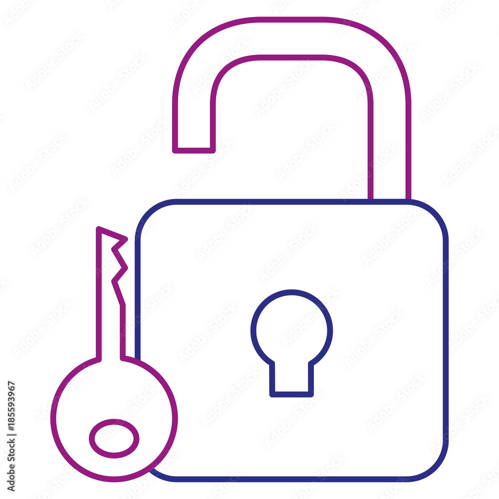 safe secure padlock with key vector illustration design safe secure padlock with key vector illustration design