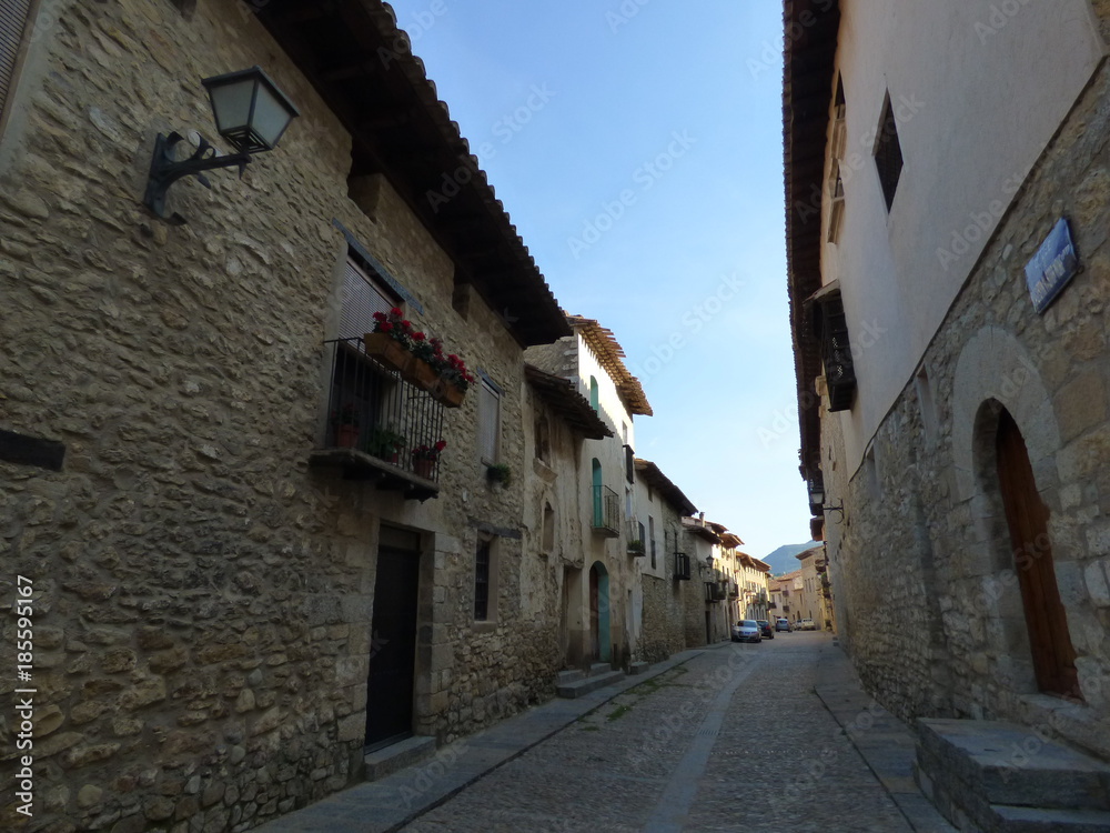 Mirambel.Pueblo con encanto de Teruel (España) en la comunidad autónoma de Aragón dentro de la comarca del Maestrazgo