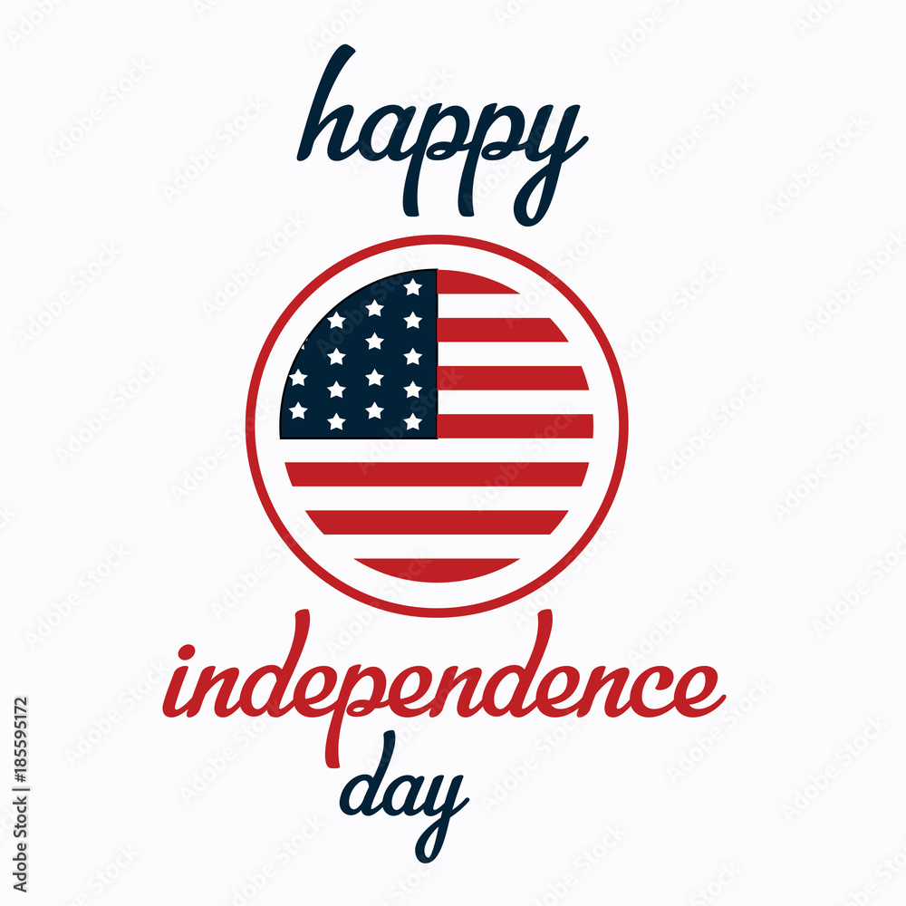 Happy Independence Day Vector Template Design Happy Independence Day Vector Template Design