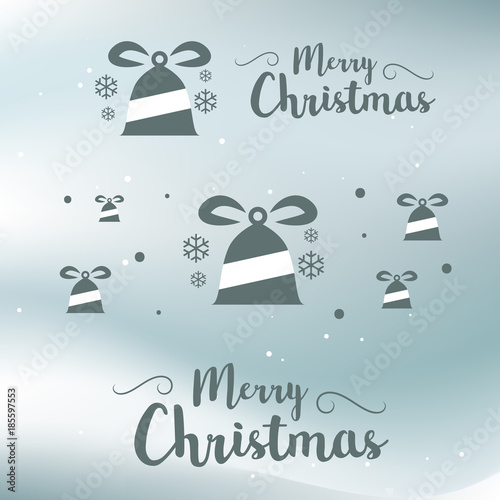 Merry christmas and Happy New Year greeting card typography flyer template with lettering. Poster  card  label  banner and reindeer design. Vector illustration